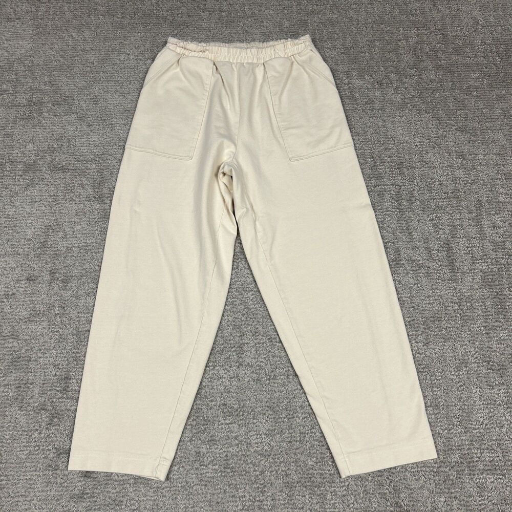 Vuori Pants Womens Small Cream Mackenzie Stretch Waist Minimalist Yoga Pockets